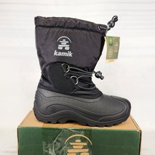 3 BIG KIDS - Kamik North Pole WATERPROOF INSULATED Snow Boots - Black picture