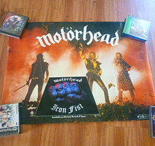 Motörhead Iron Fist Promotional Poster PolyGram / Mercury Records 1982 Lemmy picture