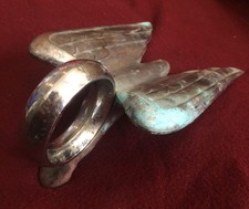 Vtg 1951-52 Chrysler Imperial New Yorker Winged Chrome Hood Ornament 1373207  J2 picture