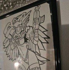 Hunter Jackson Original Inked Comic Art 90s Era Vintage GWAR Techno DeStructo  picture