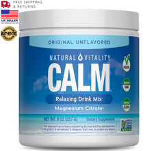 Natural Vitality Calm Magnesium Powder | 8oz Unflavored Supplement | EXP 10/2027 picture