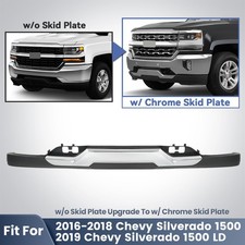 Front Bumper Cover Lower Valance Fit For 2016-2018 Silverado 1500 With Tow Hooks picture