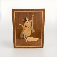 Inlaid Wood Dancing Woman Art  picture