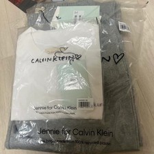 Blackpink Jennie X Calvin Klein T-Shirt, Jogger Pants SET Kpop Official Limited picture