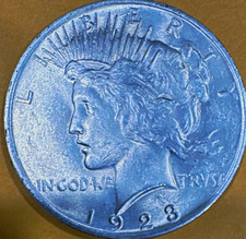 1923 $1 Peace Dollar Philadelphia Business Strike KM#150 0.9 Silver picture