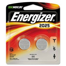 NEW 2 pcs Energizer CR 2025 Lithium Coin Cell 3V Batteries ECR2025 2025BP-2 picture