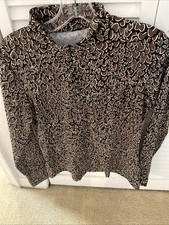 J.McLaughlin Bedford Top Quarter Zip Pullover Multi Color Stunning Colors Medium picture