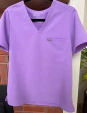 💜 FIGS Catarina Scrub Top — Lilac Dawn — Size M 💜 picture