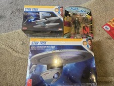AMT Star Trek Excelsior & Polar Lights Grissom Model + Borg Figure New picture