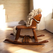 Vintage Woods Of America 1983 Rocking Horse – Kids Rocker, Nursery Decor, Prop picture