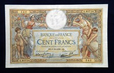 1938 FRANCE RARE Banknote 100 Francs aUNC Pick 86b High quality picture