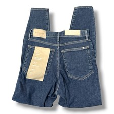 Everlane Jeans Womens 27 The Way-High Skinny Mid Blue High Rise Crop NWT picture