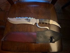 Massive 18” Godzilla Bowie Knife with 10” Blade, Hilt & Back Stabber picture