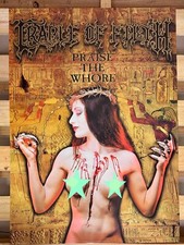 Dani / Cradle of Filth Praise the Whore UK 1990s  poster  24