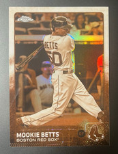 Mookie Betts Topps Chrome 2015 #67 Sepia Refractor Boston Red Sox picture