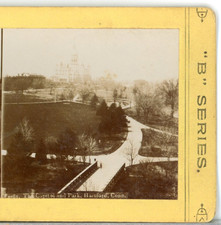 CONNECTICUT, The Capitol & Park, Hartford-- Stereoview U109 picture