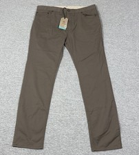 Prana Pants Mens Size 38x32 Brown Ulterior Slim Outdoor Hiking Travel NEW picture