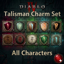 DIABLO 4🎃SEASONAL 15💥ALL TALISMAN CHARM SET x5 PCS ALL CLASS💥RANDOM AFFIX picture
