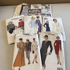 Vogue Sewing Pattern lot Of  6 Vintage Vogue Uncut Patterns picture