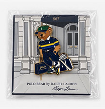 Brand New - Ralph Lauren Polo Bear Brown Teddy Bear Pin Collectible MPN 867 picture