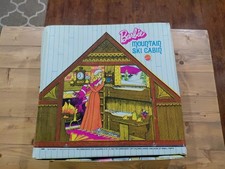 Vintage Barbie Mountain Ski Cabin Pop Up Play Set Carry Case 1972 Mattel 4283 picture