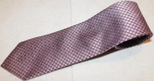 J. Z. RICHARDS MADE IN U.S.A. LIGHT PINK/BROWN DOTS MOTIF TIE - DESIGNER TIES. picture