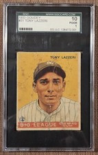 1933 Goudey #31 Tony Lazzeri New York Yankees Original Baseball Card SGC 1 HOF picture