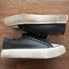 East Pacific Trade EPT Dive VNTG Black Leather Sneakers Mens 9.5 picture