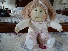 Cabbage Patch Kid 1983 Hand Stitched Cloth Face Complete, has name tag picture