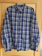 Duluth Trading Men's 2XL Relaxed Fit Untucked Length Button Down Shirt picture