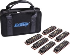 EASTTOP 008K 10hole Harmonica Set blues harp Professional Diatonic Harmonica Lot picture