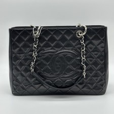 Chanel GST Caviar Leather Chain Tote Bag Black Gold Hardware 16 Series picture