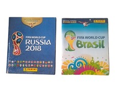 PANINI WC  FIFA STICKER ALBUM  BRASIL 20104 RUSSIA 2018 COMPLETE AND USED picture