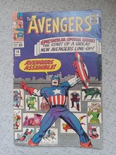 The Avengers #16 May '65 Marvel Comic key issue new Avengers team picture