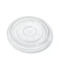 F98/98mm PET Clear Round Flat Lids (1300) Fits 14/16/20/24 oz- Restaurant Style picture