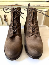 NWOB Taos Women's Boot Camp Boots Smoke Lace Up Zipper Size 39 8-8.5 US Z999 picture