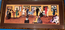Annie Lee Signed 889/1200 Limited Edition 1992 Matted & Framed Landscape Figures picture