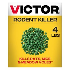 Victor Rat Poisoning for Inside & Outside Use - Kills Rats, Mice, 4 lb, Green picture