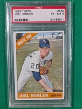 1966 Topps- #560 Joe Horlen PSA 6, EX-MT High Number picture