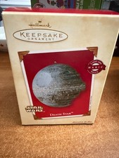 2002 Hallmark Keepsake Magic Light-Voice Ornament Star Wars Death Star (SW) picture