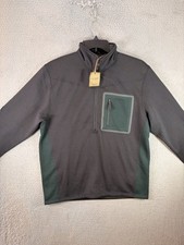 CC Filson Shuksan Half Zip Fleece Men's Medium Black Pullover Wool Blend Sweater picture