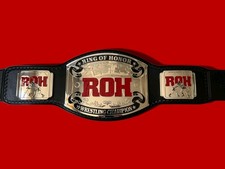 RING OF HONOR CHAMPIONSHIP BELT ADULT SIZE CHROME Plated 2MM HD QUALITY. picture