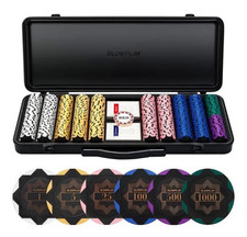Nash Clay Poker Chips Set 14g&40m for Texas Hold’Em, 500PCS, Numbered Full Set picture