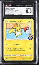 CGC 8.5 PIKACHU ON THE BALL 001 FUTSAL COLLECTION POKEMON picture