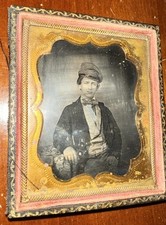Anson Daguerreotype Young Man Wearing Checkered Cap picture