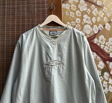 Vintage Umbro Drill Top Jacket Blokecore Liam Gallagher Oasis Brit Pop 90s Sz M picture