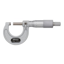 Mitutoyo 103-137, 0-25mm X 0.01mm Outside Micrometer, Ratchet picture