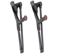 PEPE Mobility Folding Crutches for Adults, Open Cuff, Adjustable Height picture