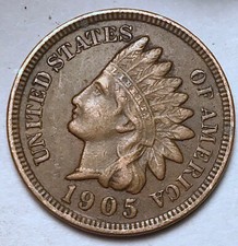 1905 Indian Head Cent Penny FULL LIBERTY VF / XF  picture