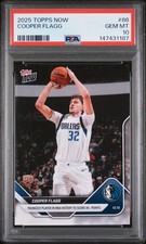 Graded 2025 Topps Now Cooper Flagg #86 Rookie RC Basketball Card PSA 10 Gem Mint picture
